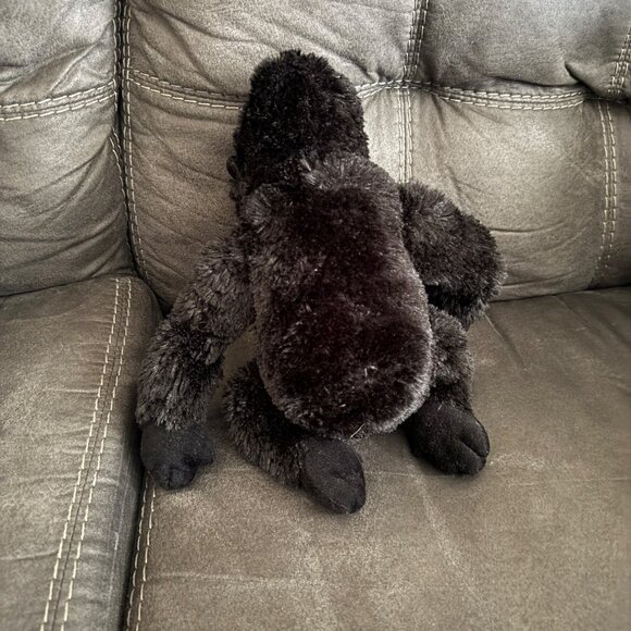 Aurora Plush Black Gorilla Stuffed Animal 12" Soft & Cuddly Toy - Picture 3 of 4